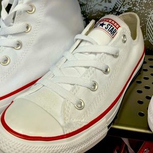 White low top Converse